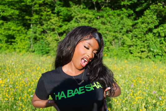HA BAE SHIRT (Black x Green)
