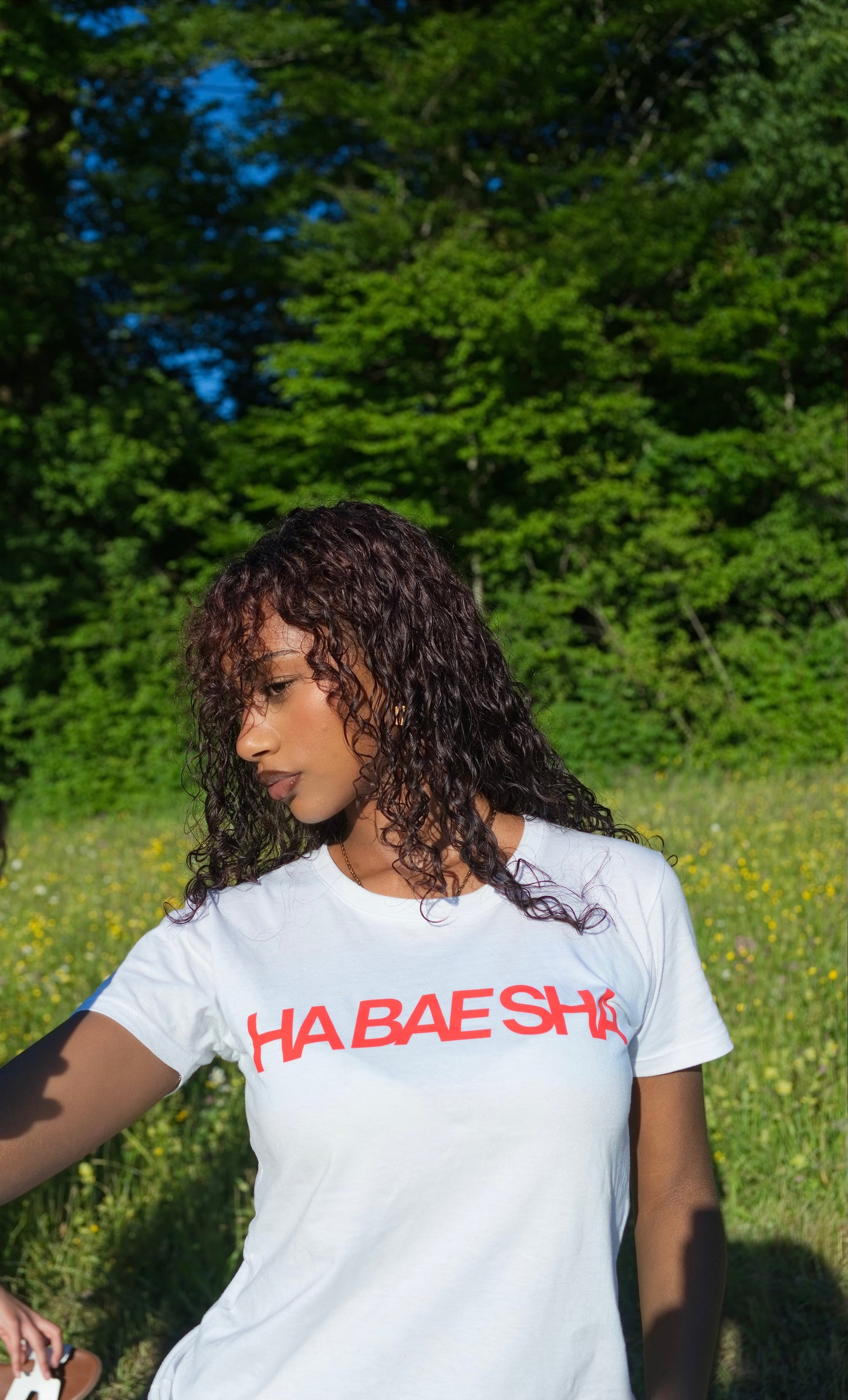 HA BAE SHIRT (White x Red)